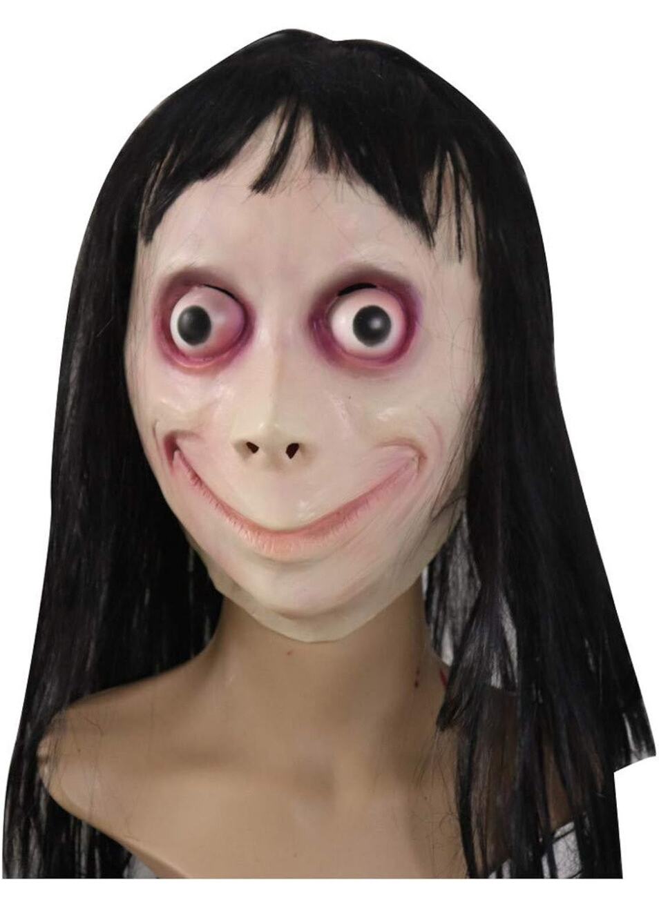Adult & Teen Creepy Momo Mask With Color Changing Eyes